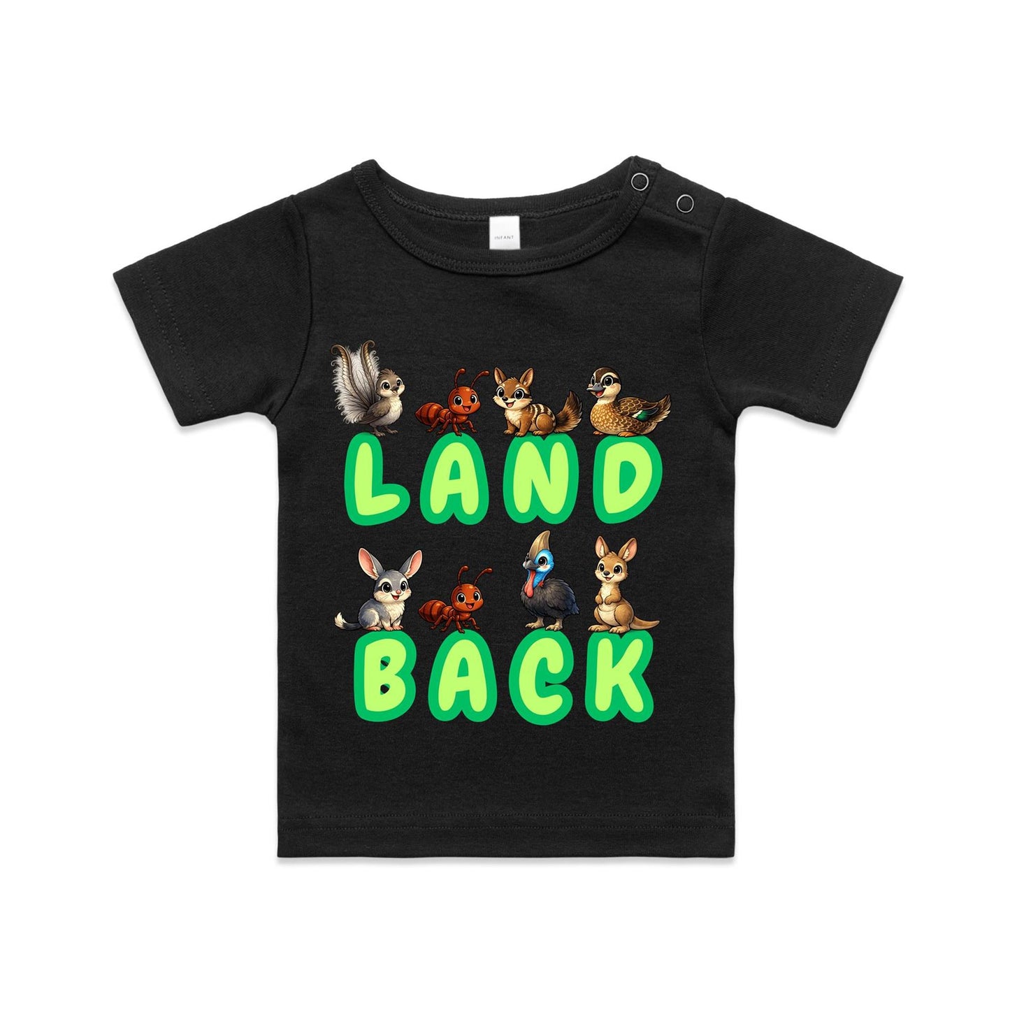 Land Back Green Infant Tee